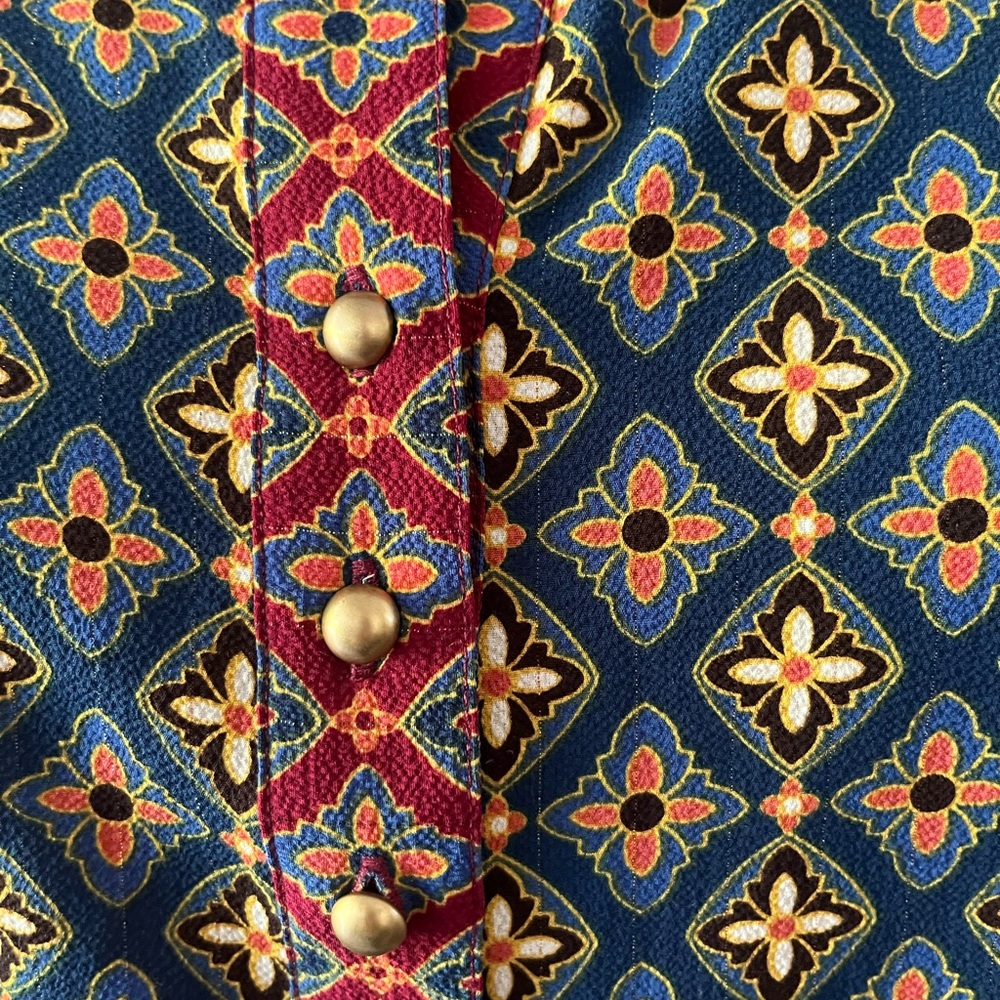 Vintage Ruby Rd Long Sleeve Patterned Blouse Size… - image 8